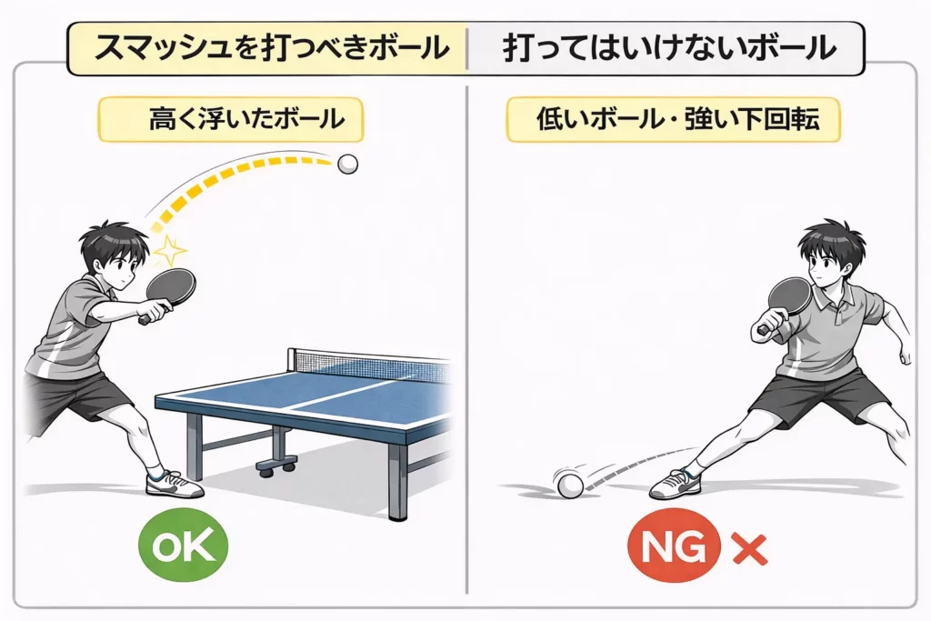 スマッシュOK/NGの比較図