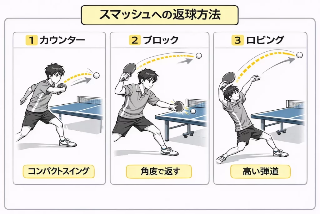 カウンター・ブロック・ロビングの比較図