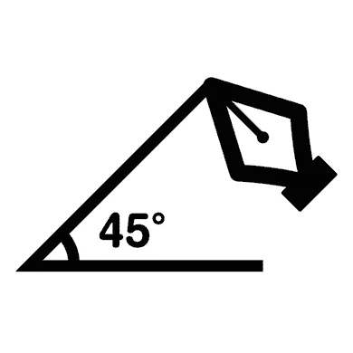 ラケットの角度は45度(対上回転)