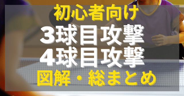 図解　卓球の3球目・４球目攻撃まとめ